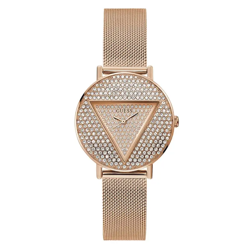Guess Iconic Rose Gold Stainless Steel Women Watch Gw0477l3 1