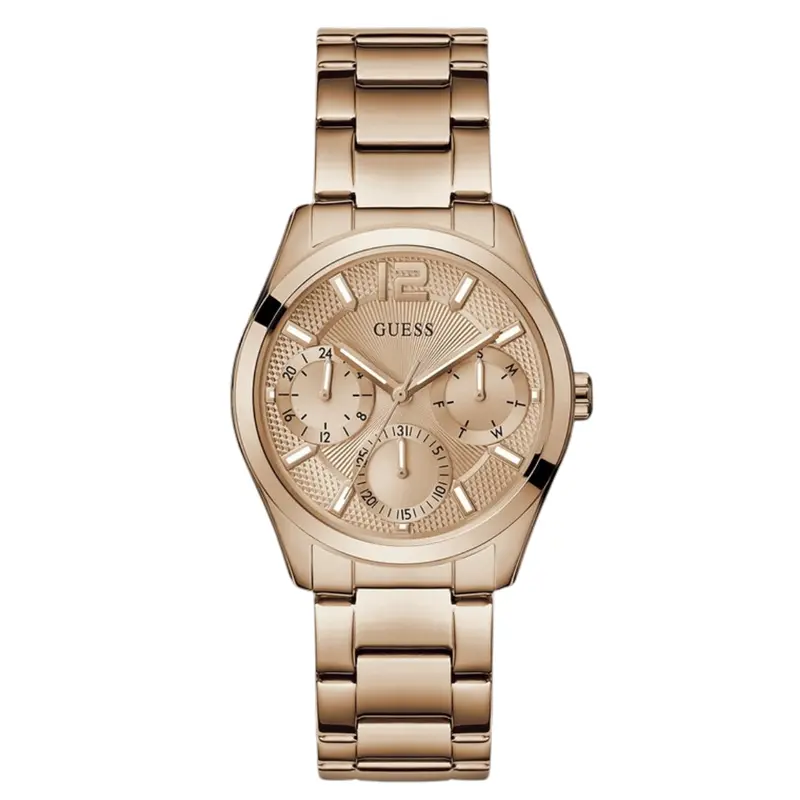 Guess Ladies Rose Gold Tone Multi-Function Watch Gw0760l3 1