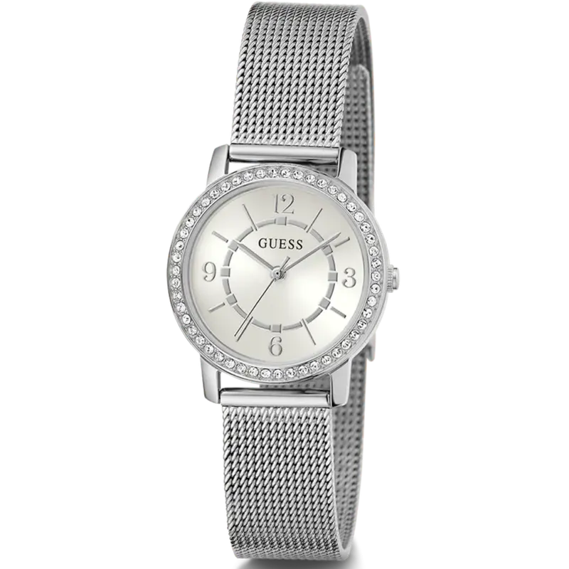 Guess Melody Dames Horloge Silver Tone Mesh Women's Watch Gw0534l1 1