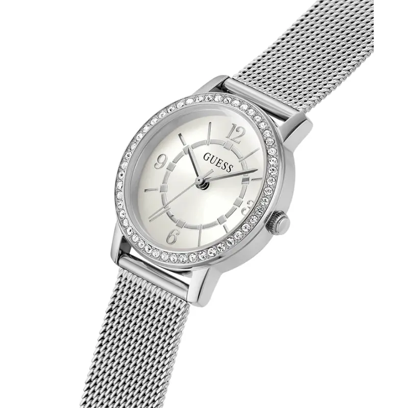 Guess Melody Dames Horloge Silver Tone Mesh Women's Watch Gw0534l1 2