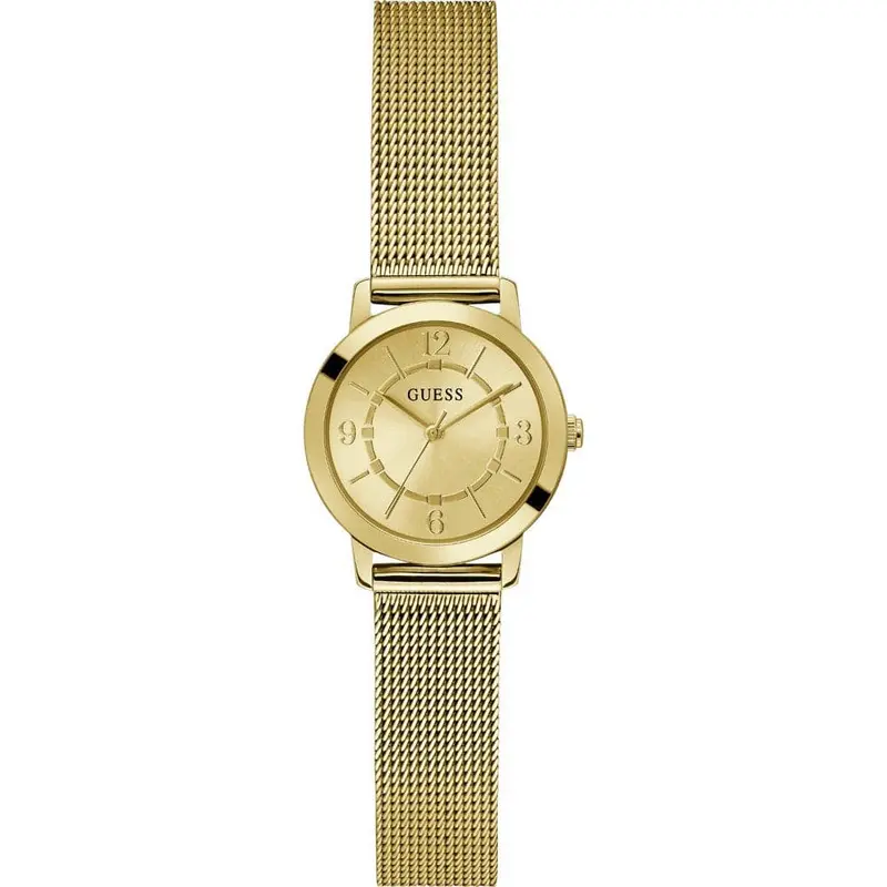 Guess Melody Gold Dial Milanese Stainless Steel Strap Women Watch Gw0666l2 1