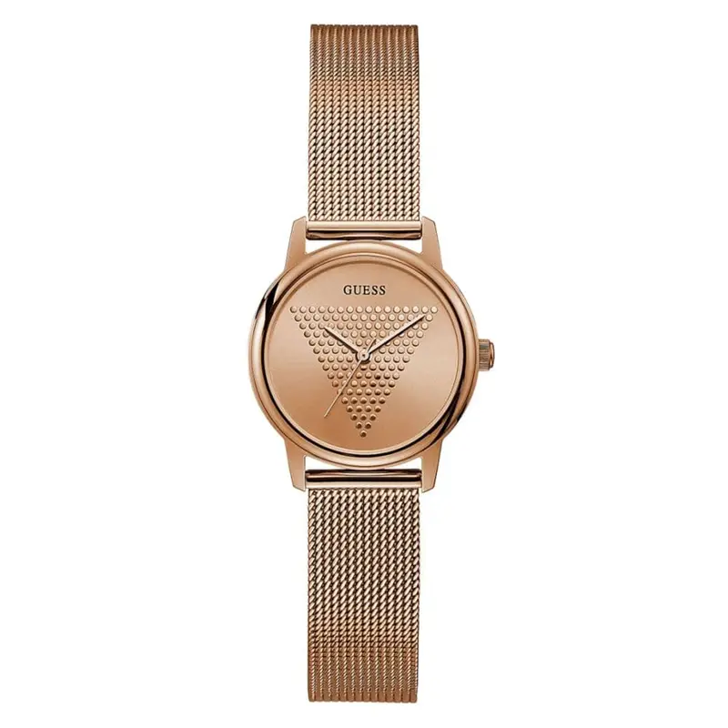 Guess Micro Imprint Rose Gold Stainless Steel Gw0106l3 Watch For Women 1