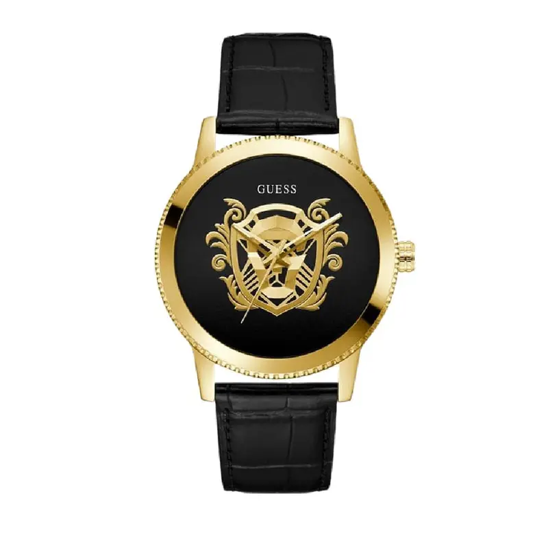 Guess Monarch Analog Leather Strap Watch For Men Gw0566g1 1
