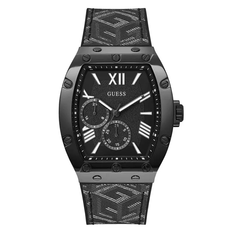 Guess Multifunction Black Dial & Silicone Strap Men Watch Gw0645g2 1