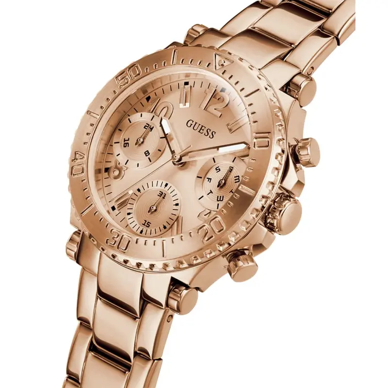 Guess Multifunction Rose Gold Stainless Steel Strap Women Watch Gw0465l2 2