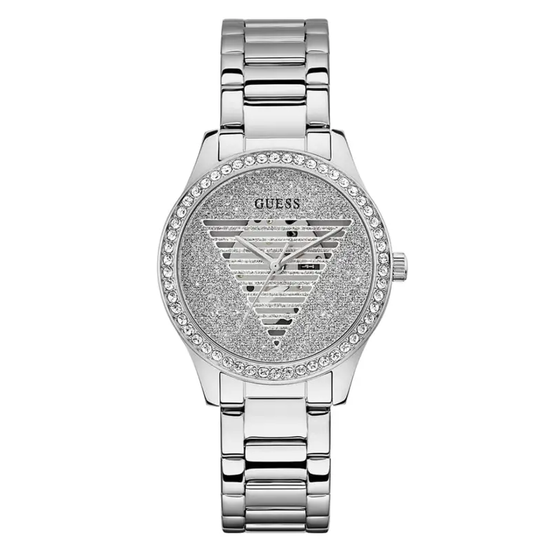 Guess Silver Dial Stainless Steel Strap Women Watch Gw0605l1 1