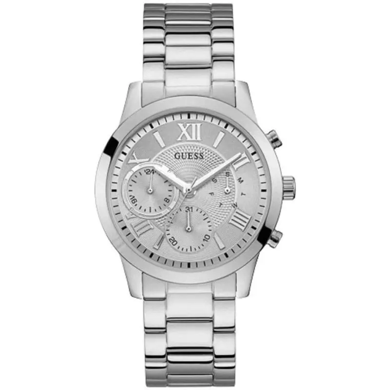 Guess Solar Silver Dial Stainless Steel W1070l1 Men's Watch 1