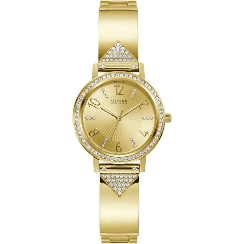 Guess Tri Luxe Gold Dial Stainless Steel Strap Women Watch Gw0474l2 1
