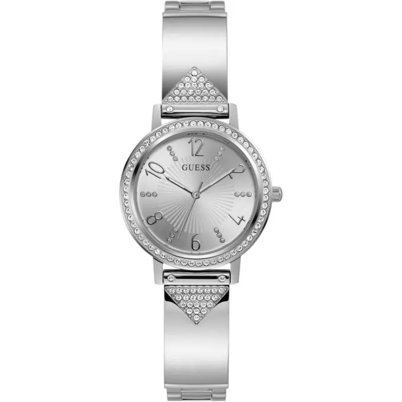 Guess Tri Luxe Silver Dial & Stainless Steel Strap Women Watch Gw0474l1 1
