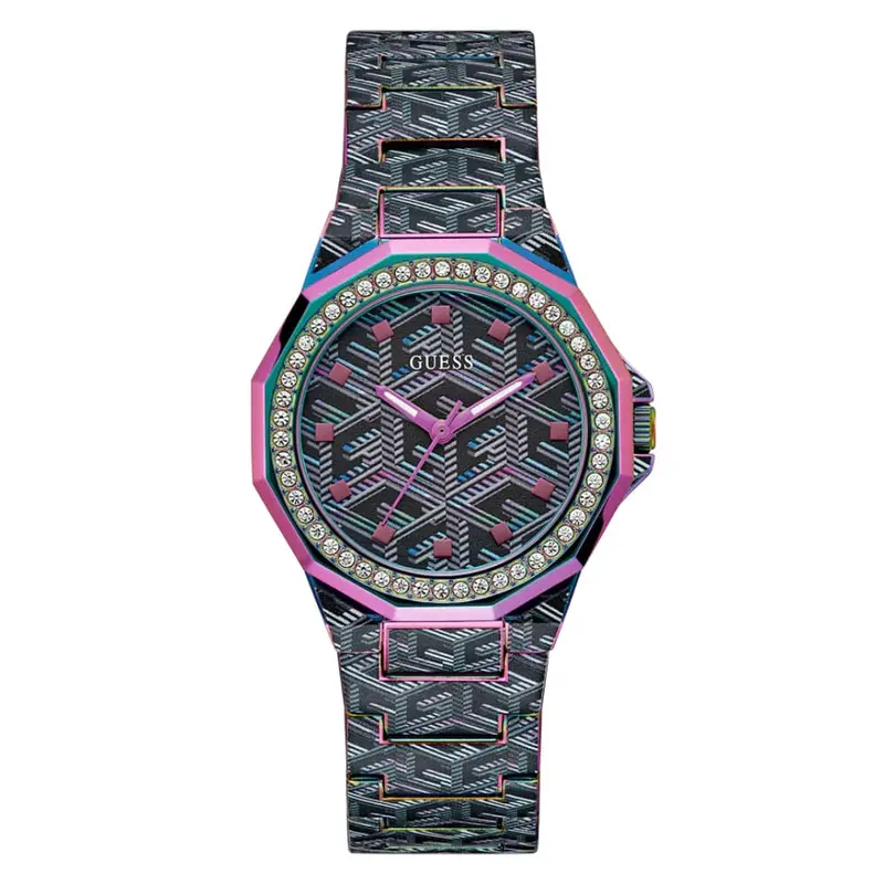 Guess Two-Tone Iridescent Stainless Steel Strap Women Watch Gw0597l2 1