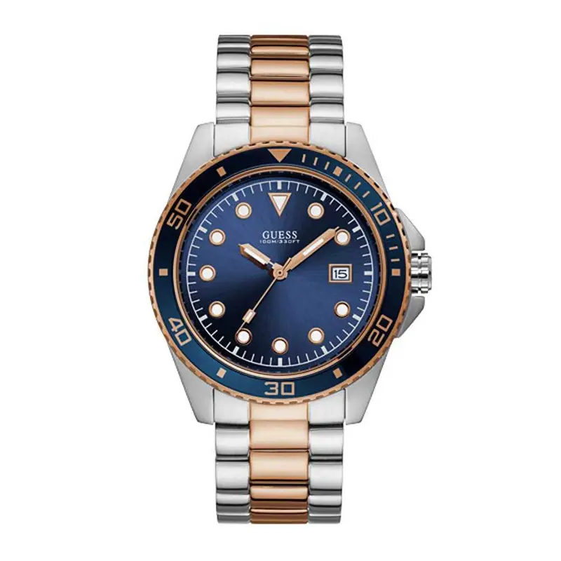 Guess Two Tone Stainless Steel W1002g5 Men's Watch 1