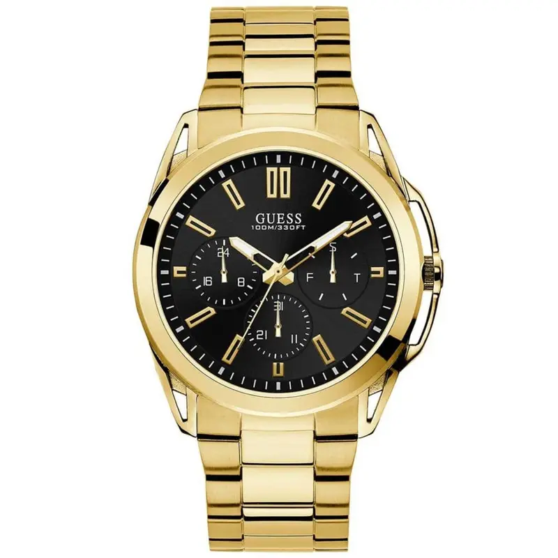 Guess Verte Stainless Steel Gold Plated W1176g3 Men's Watch 1
