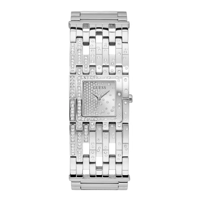 Guess Waterfall Silver Stainless Steel Strap Women Watch Gw0441l1 1