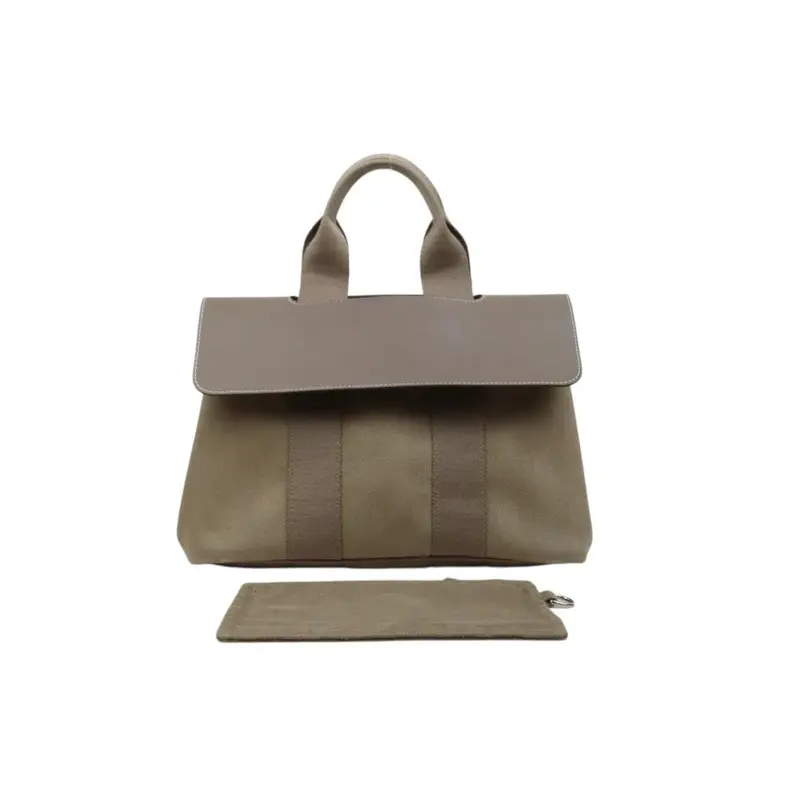 Hermes 25102004 Valparaiso Canvas Milk Tea Brown With Pouch Pm (Good Condition) 1