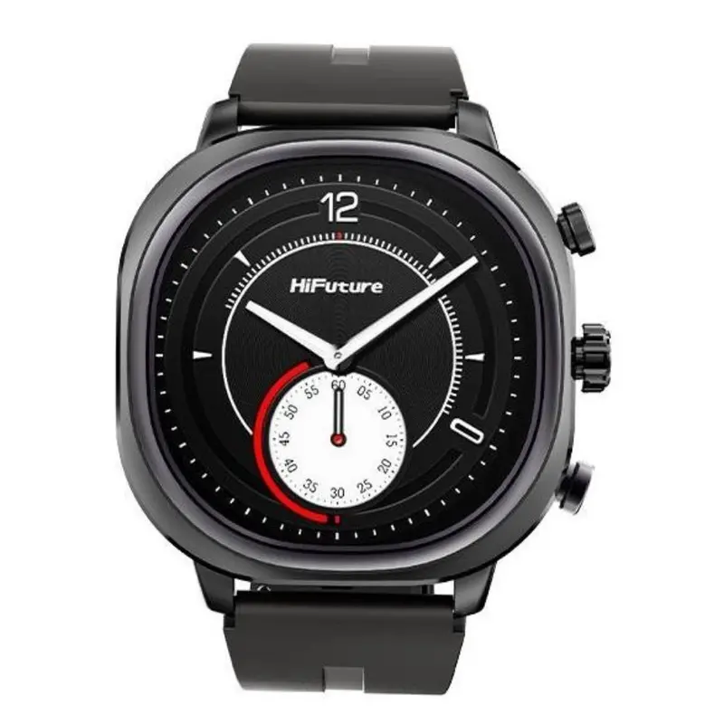 Hifuture Consign Futurefit Aix Lite Collection Black Silicone Strap Smartwatch 1