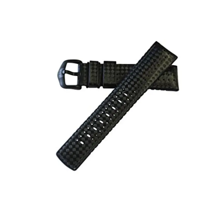 Hirsch Ayrton 50513155025 ( 20Mm ) Black Carbon Strap 1