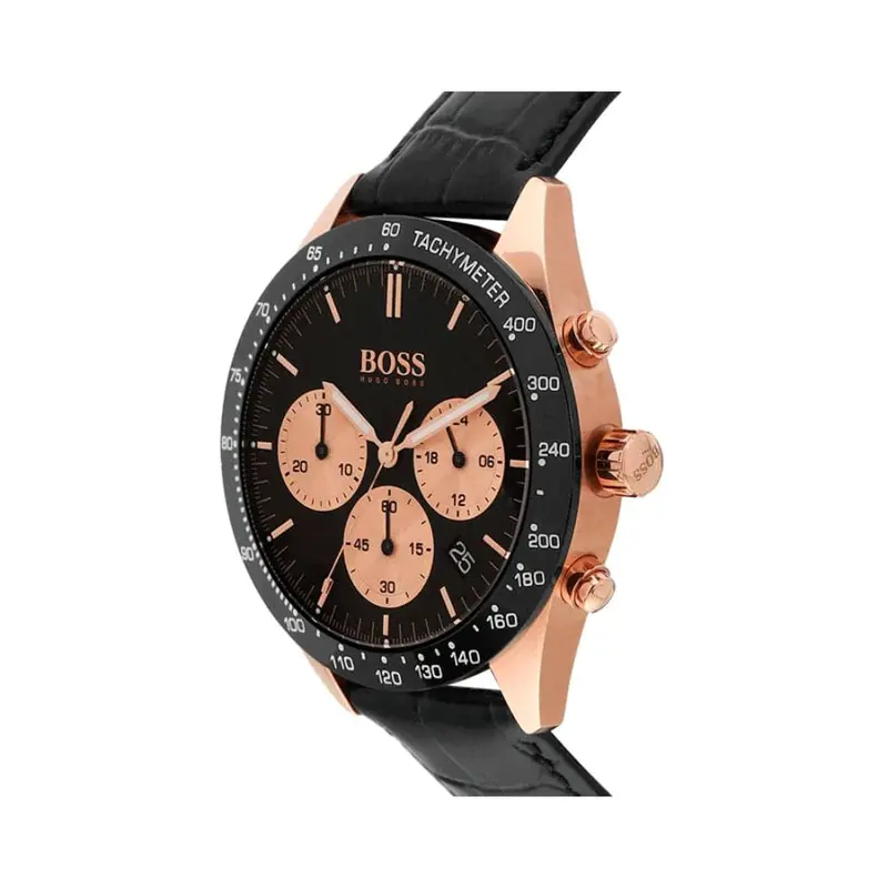 Hugo Boss 1513580 Black Leather Men Watch 2