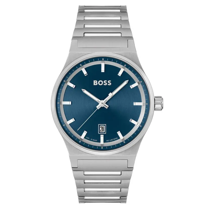 Hugo Boss Candor Blue Dial Stainless Steel Watch 1514076 1
