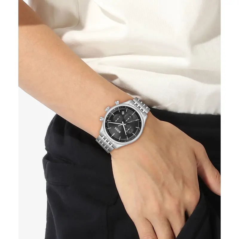Hugo Boss Chronograph Black Dial Stainless Steel Watch 1514082 2