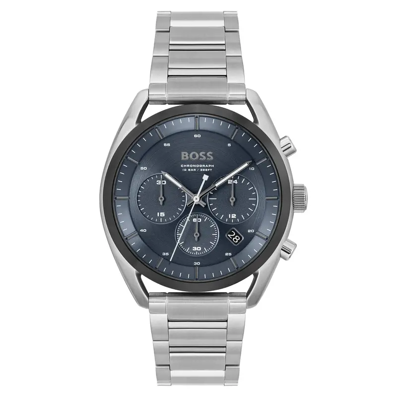 Hugo Boss Top Chronograph Blue Dial Steel Watch 1514093 1