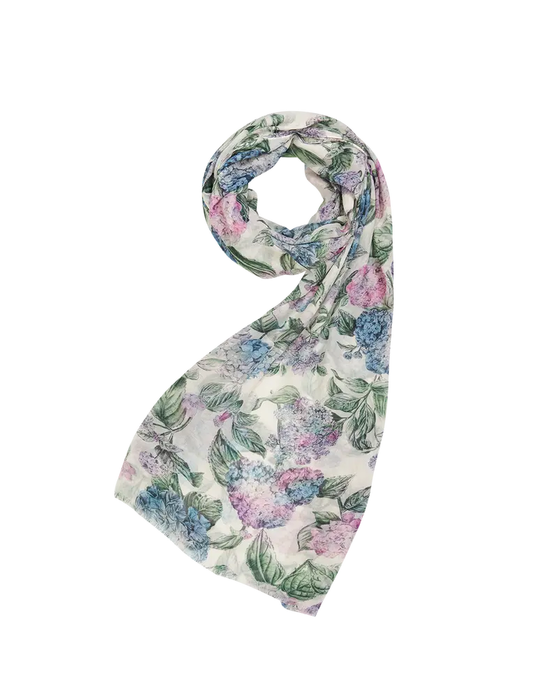 Hydrangea Light Weight Scarf 1