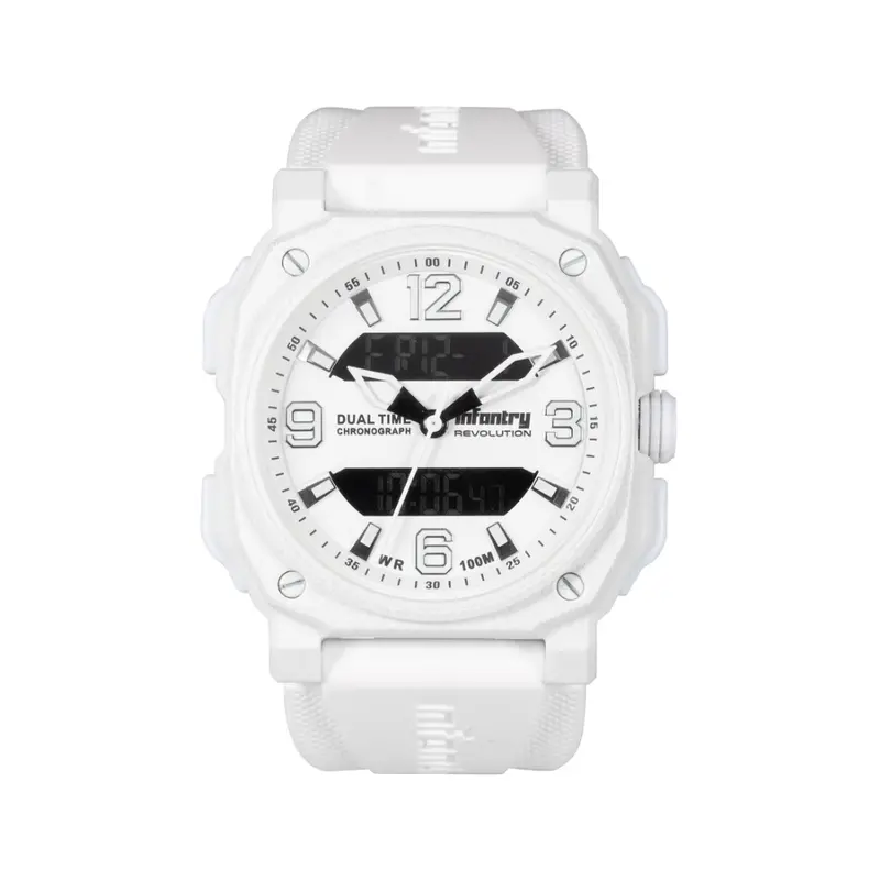 Infantry Revolution Series White Silicone Strap Women Watch Revo-Ad-42Wht 1