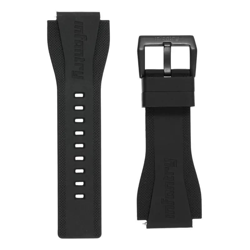 Infantry Strap Black Silicone In-47Stp-01 1
