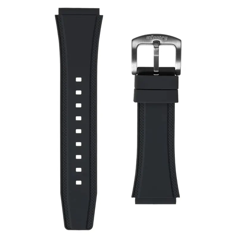 Infantry Strap Black Silicone In-Stp-10 1
