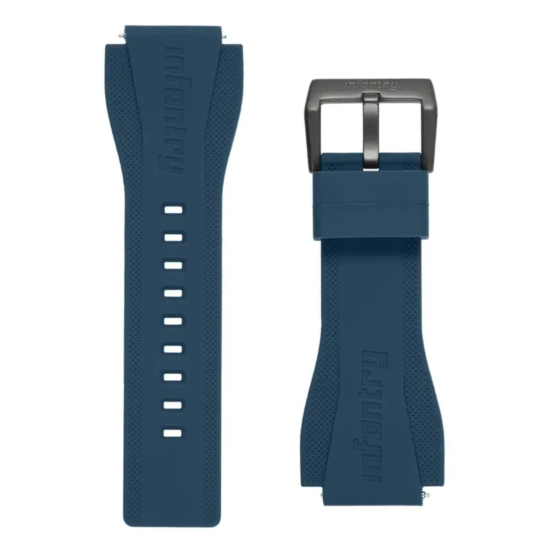 Infantry Strap Blue Silicone In-47Stp-05 1