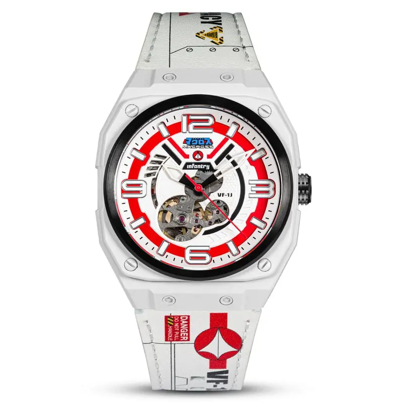 Infantry The Macross Rick Hunter Limited Edition White Strap Men Watch Mod42-Mac-Set-R-C 1