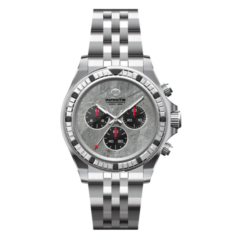 Infinitie Gorgeous Grey Dial Silver Steel Watch Rm-D3-07 1