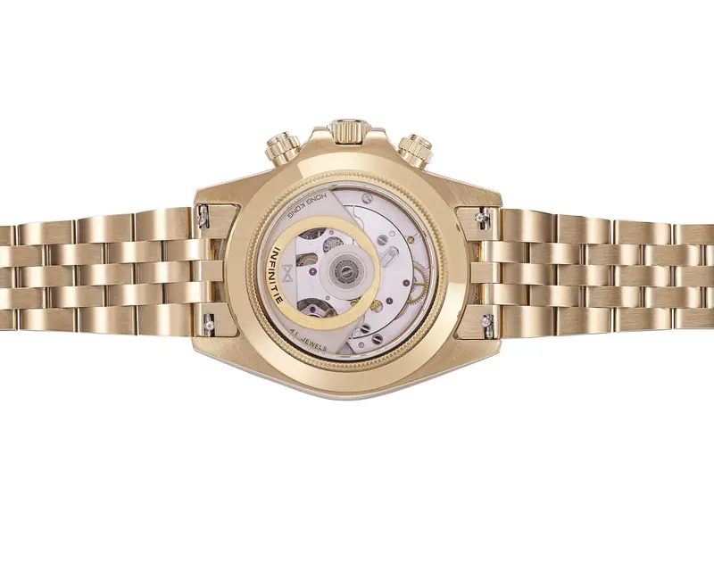 Infinitie Velocity Gold Stainless Steel Watch Rm-D3-03 2