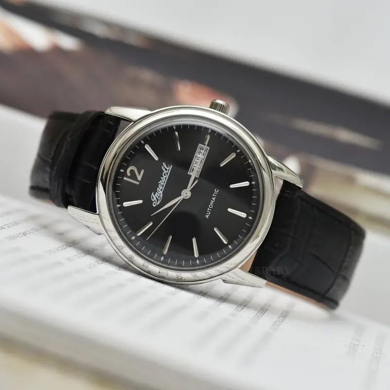 Ingersoll I00502 The New Haven Black Leather Strap Men's Watch 2