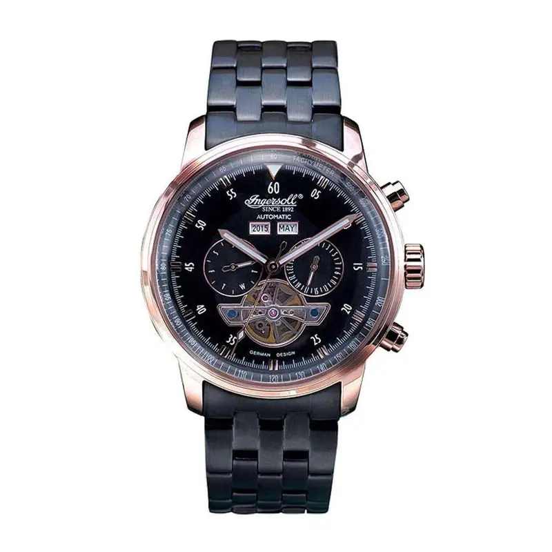 Ingersoll Okies Automatic Rose Gold Stainless Steel In4511rbkm Men's Watch 1