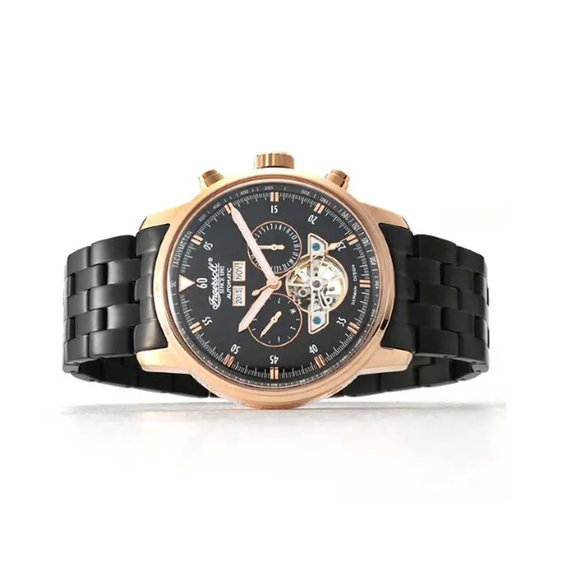 Ingersoll Okies Automatic Rose Gold Stainless Steel In4511rbkm Men's Watch 2
