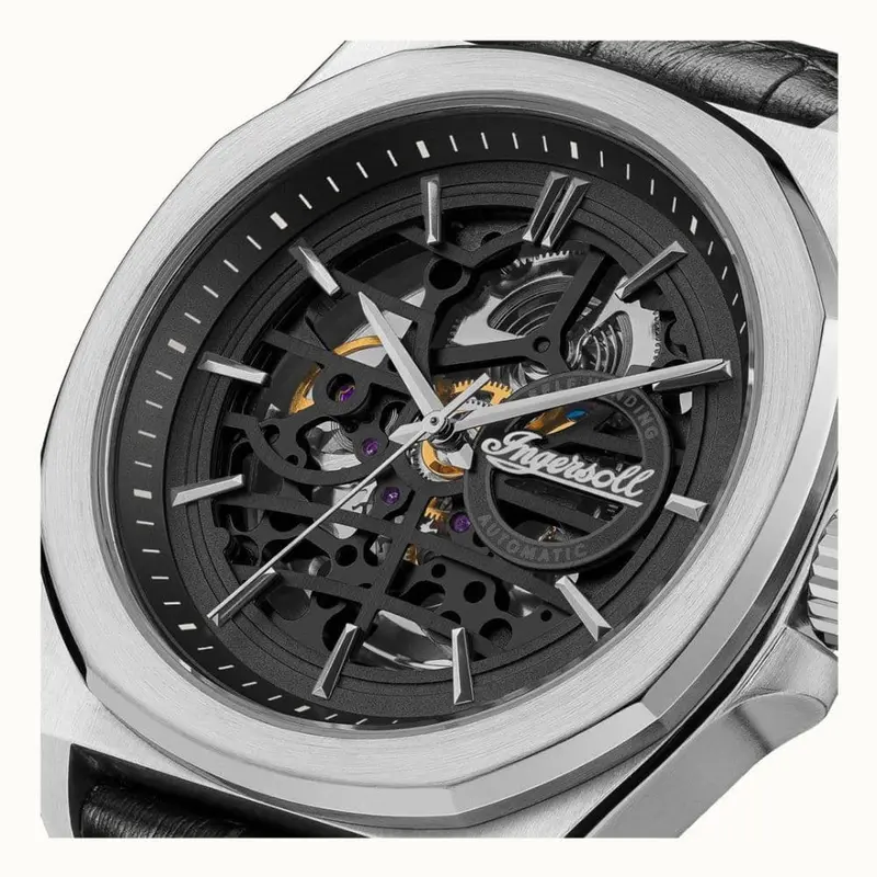 Ingersoll Orville I09302b Black Leather Men's Watch 2