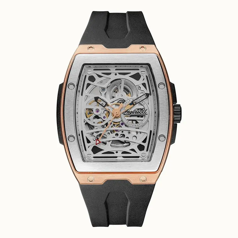 Ingersoll The Challenger Automatic Black Rubber Watch I12302 1