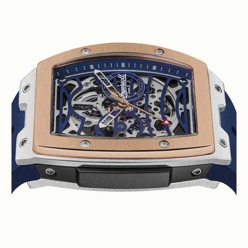 Ingersoll The Challenger Automatic Skeleton Dial Blue Pu Strap Men's Watch I12304 2