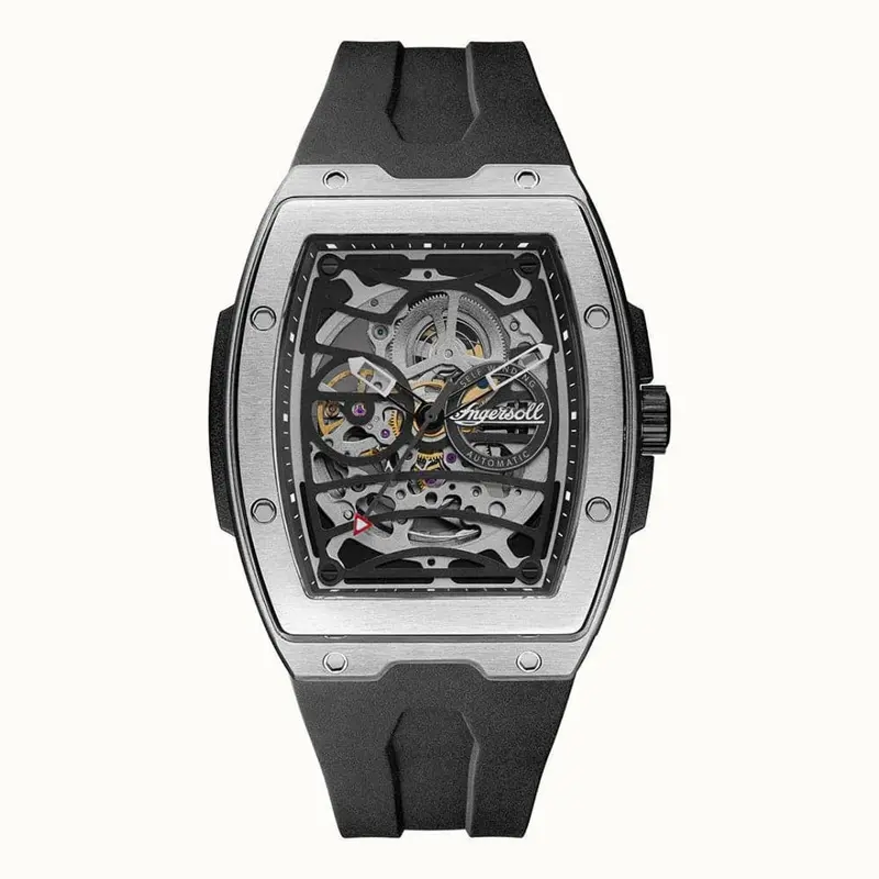 Ingersoll The Challenger Black Rubber Strap Men Watch I12301 1