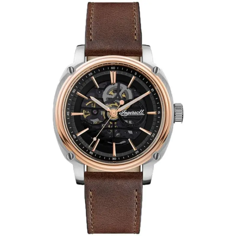 Ingersoll The Director Automatic I09901 Brown Leather Strap Men's Watch 1