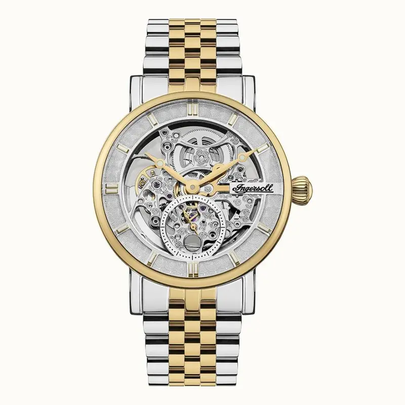 Ingersoll The Herald Automatic Skeleton Dial Stainless Steel Men's Watch I00414 1