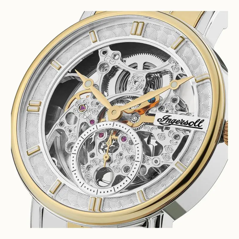 Ingersoll The Herald Automatic Skeleton Dial Stainless Steel Men's Watch I00414 2