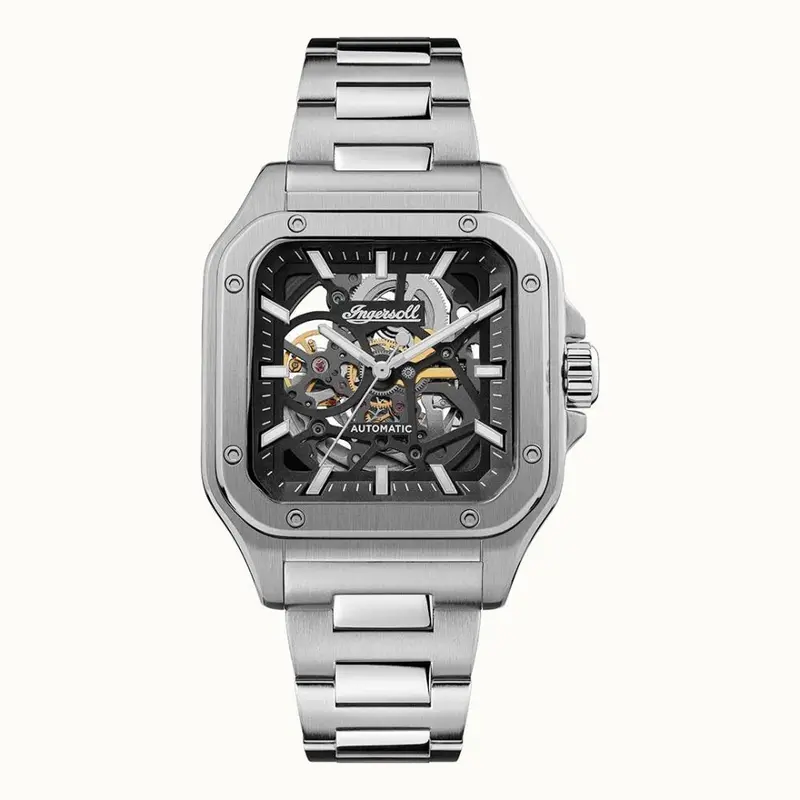Ingersoll The Ollie Automatic Skeleton Dial Stainless Steel Men's Watch I14501 1