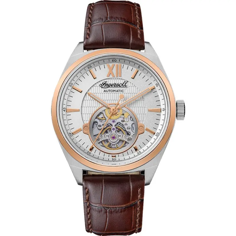 Ingersoll The Shelby Automatic I10901 Brown Leather Strap Men's Watch 1