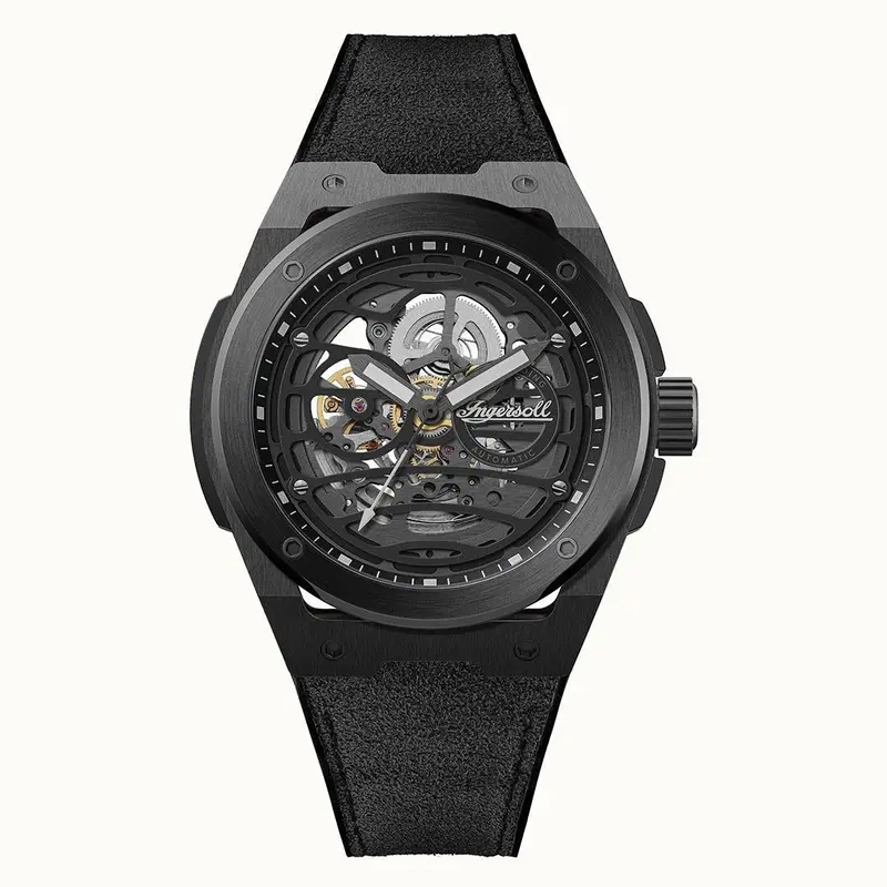 Ingersoll The Springfield Automatic Black Pu Strap Watch I15201 1