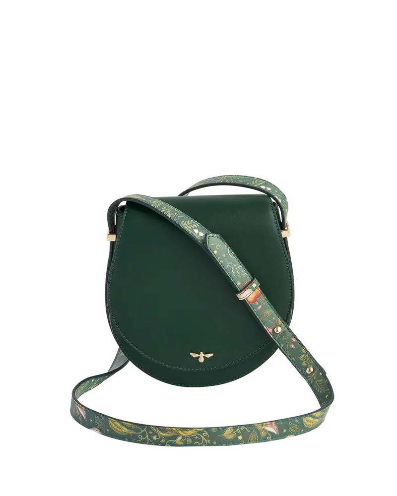 Into The Woods Green Saddle Bag 1