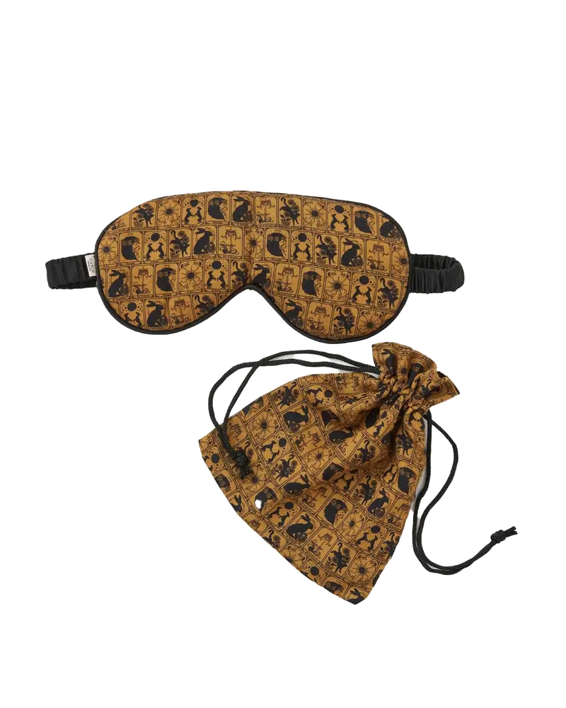 Jessica Roux Tarot Tales Celestial Sleep Mask - Bronze Gold 1