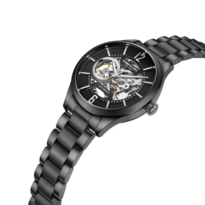 Kenneth Cole Automatic Black Stainless Steel Unisex Watch Kcwgl2232505 2