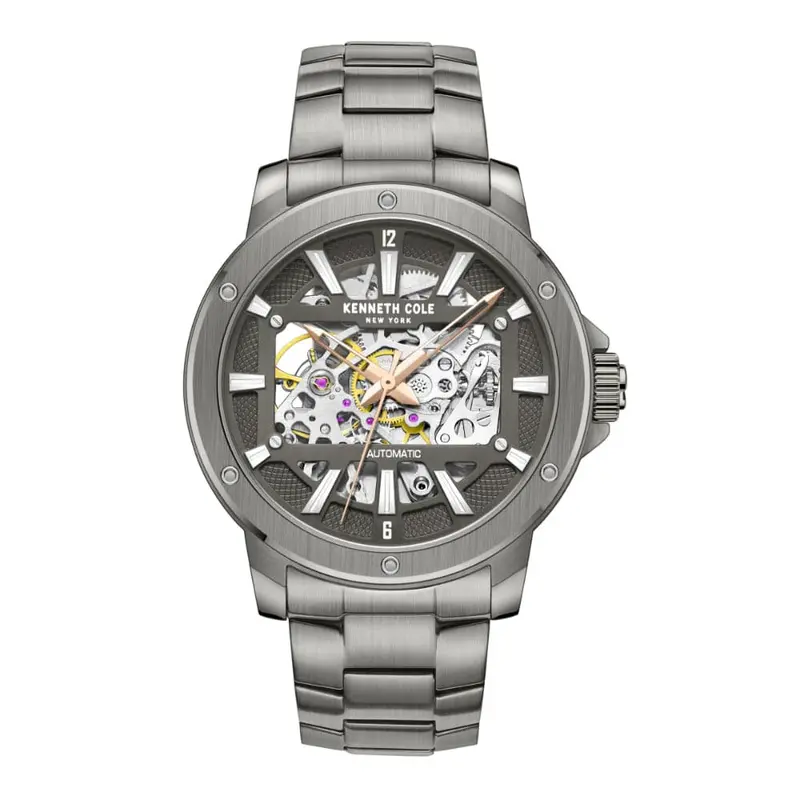 Kenneth Cole Automatic Gray Stainless Steel Men Kcwgl2237904 1