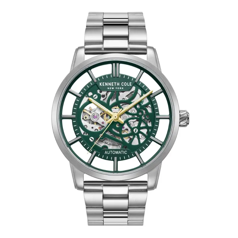 Kenneth Cole Automatic Silver Stainless Steel Men Watch Kcwgl2122505 1